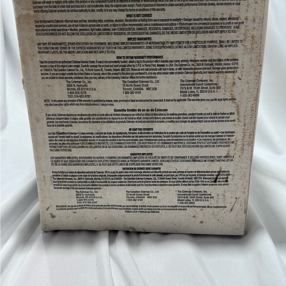 BRAND NEW COLEMAN PROPANE LANTERN. ONE MANTEL LANTERN. NEW OLD STOCK. LAST ONE. - Picture 5 of 5